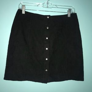 Black A-line Skirt